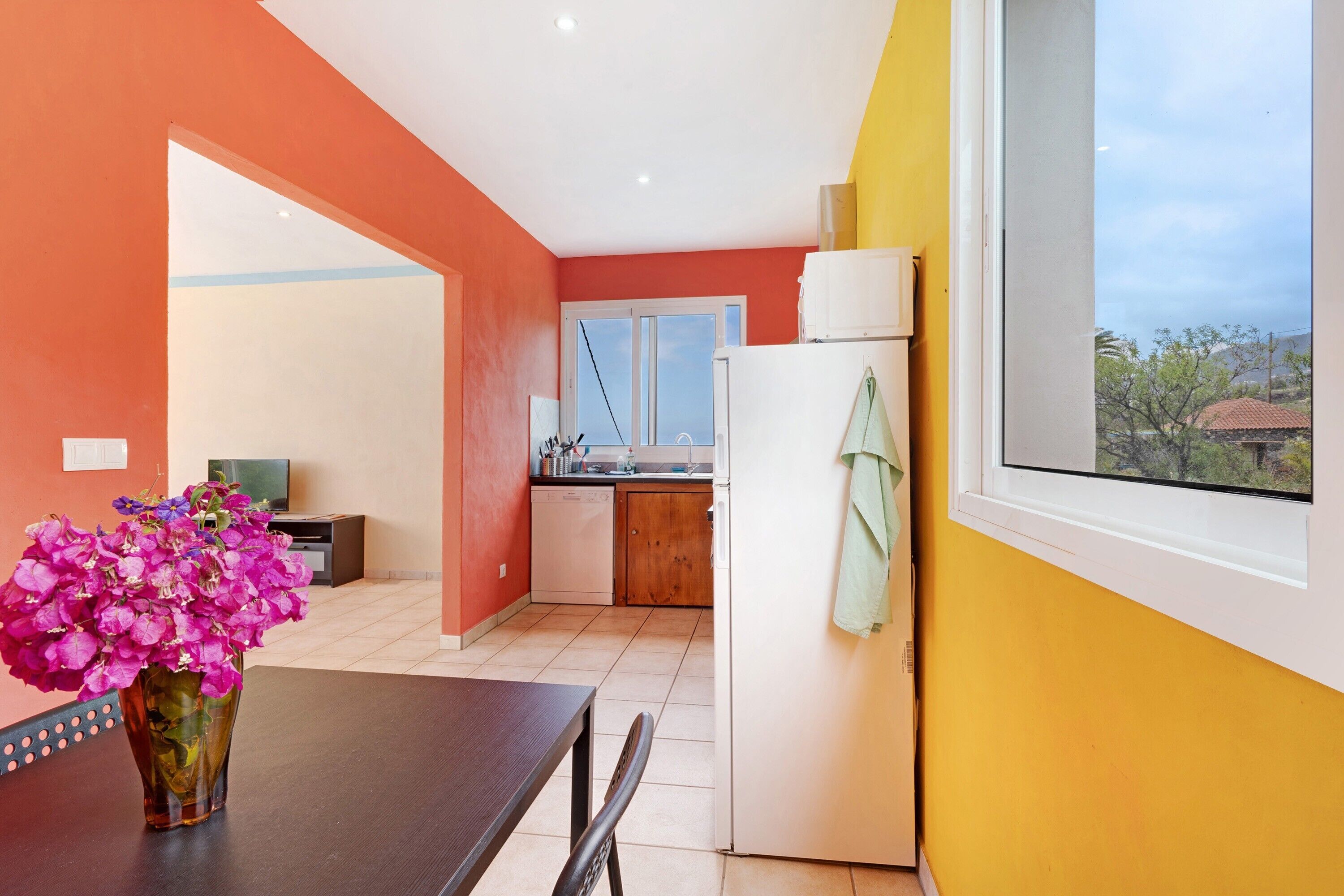 Kühlschrank, Mikrowelle, Herdplatte, Geschirrspüler