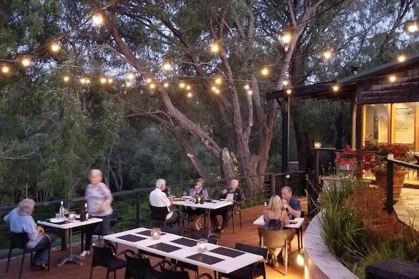 Breakfast and dinner served, garden views