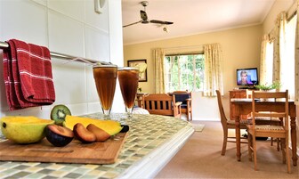 Mini-fridge, microwave, electric kettle, reusable coffee/tea filters