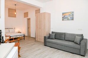 Living area - Experience Dreamy Santorini Gorgeous Std (Santorini)