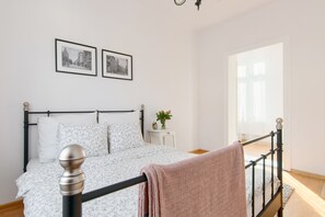 Familielejlighed | 2 soveværelser, premium-sengetøj, skrivebord