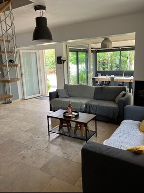 Smart TV, video-game console, foosball, table tennis