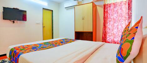 Sengetøy i egyptisk bomull, sengetøy av topp kvalitet og safe på rommet