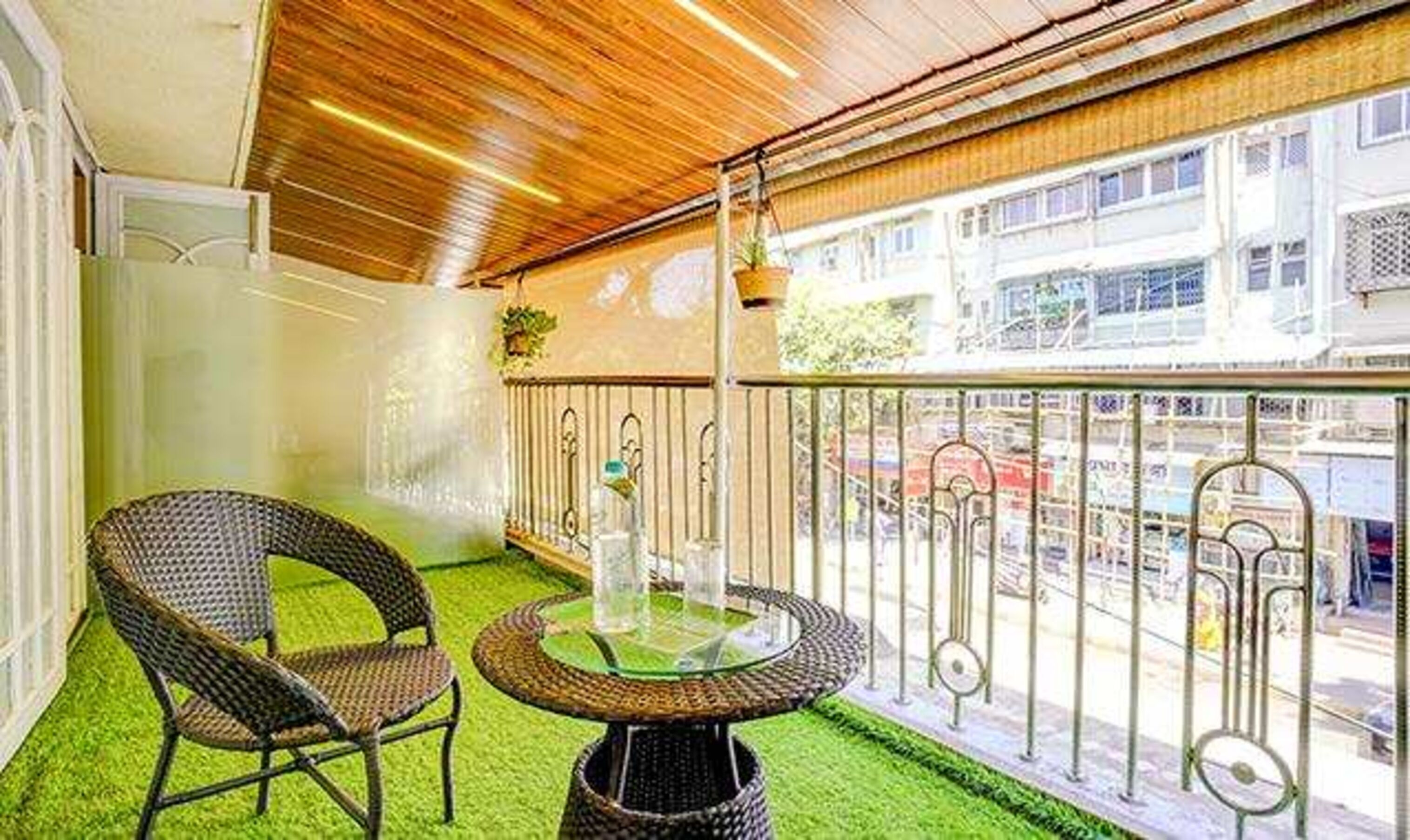 Uitzicht vanaf balkon