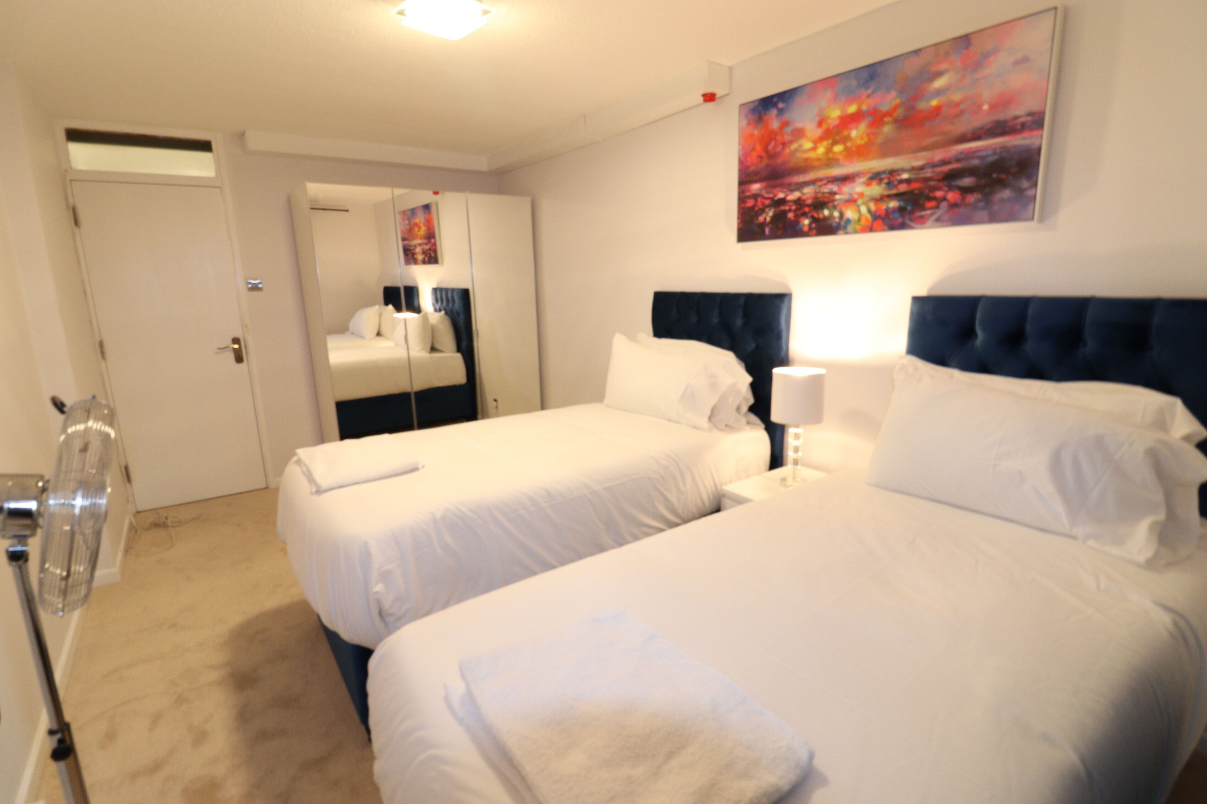 2 bedrooms, iron/ironing board, WiFi, bed sheets