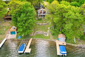 Exterior - Wisconsin Vacation Rental w/ Fire Pit on Long Lake (Centuria)