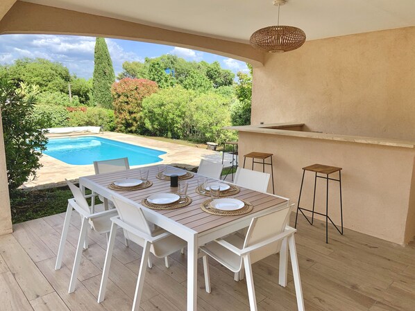 Outdoor dining - VILLA GIULIA Aix en provence (Meyreuil)