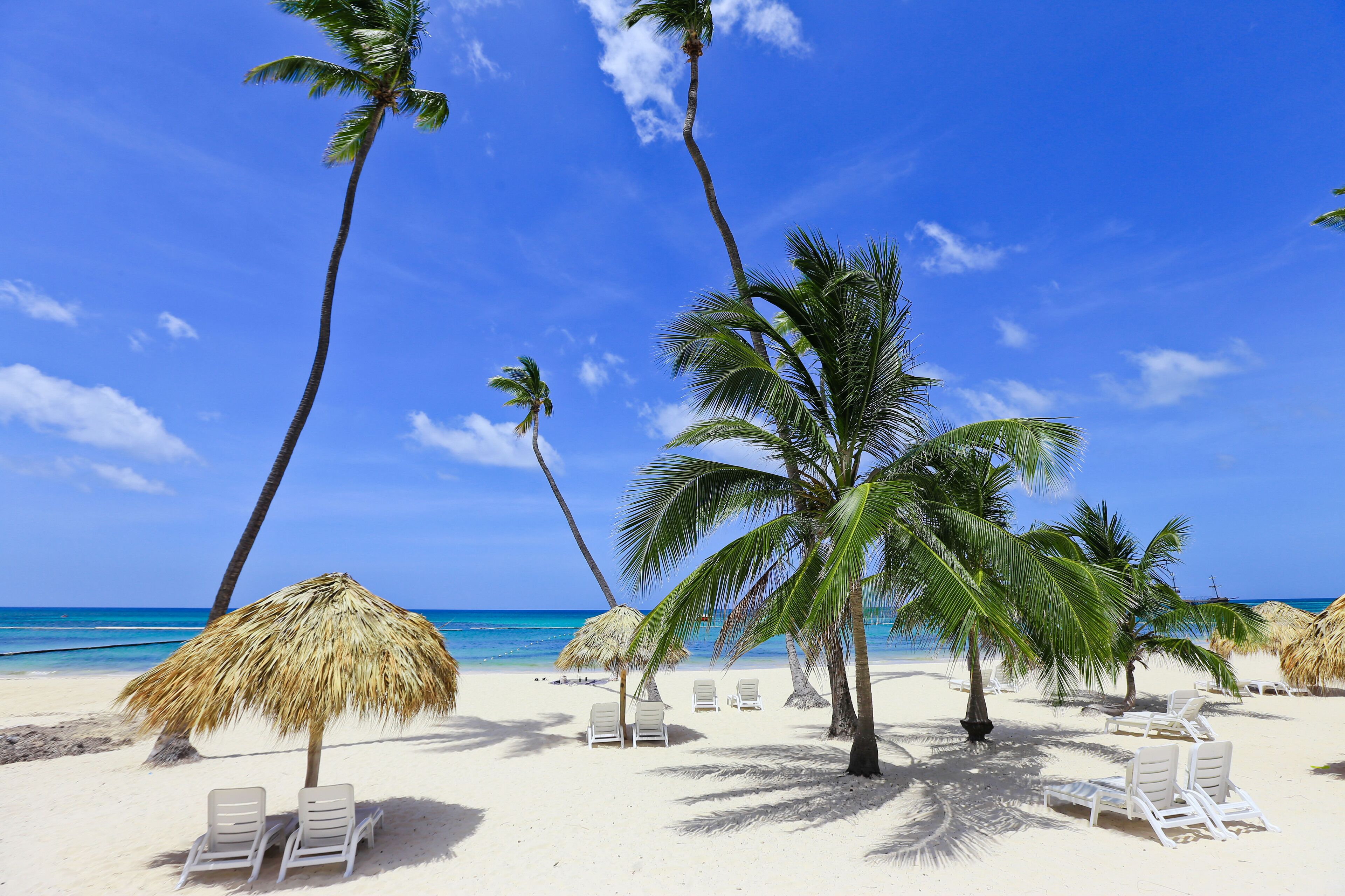 On the beach, beach towels