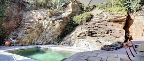 Piscine extérieure, piscine chauffée