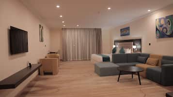 Executive Room, 1 King Bed, Non Smoking, Balcony | Minibar, in-room safe, individually decorated, individually furnished