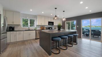 House, Multiple Beds (Lakeshore Adrift) | Private kitchen | Oven, toaster