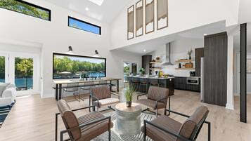 House, Multiple Beds (Fox Run w/Heated Pool & Optional Boat) | Private kitchen | High chair