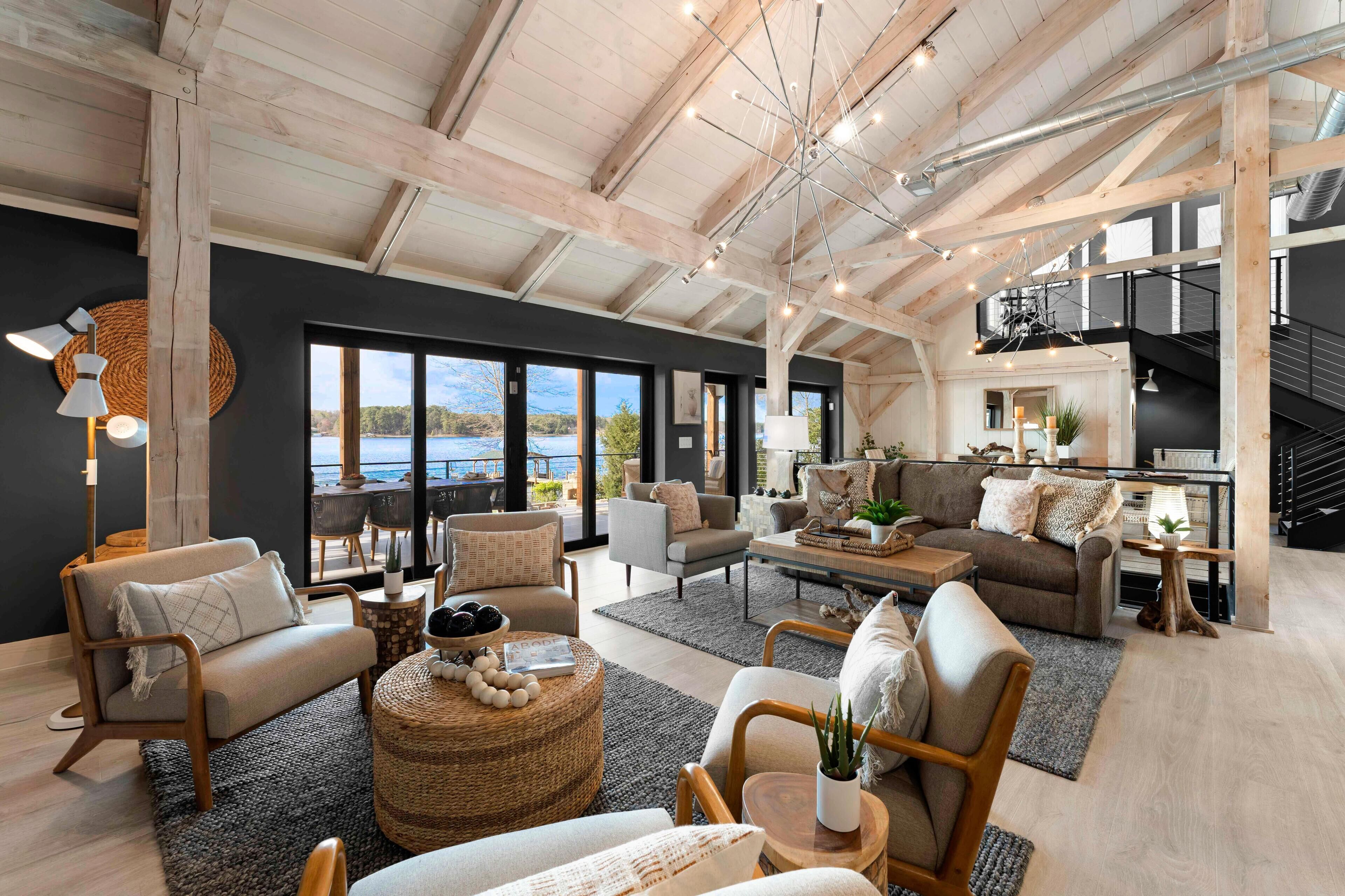 House, Multiple Beds (Keenan Beach w/Beach, Heated Pool & G) | Living area