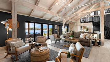 House, Multiple Beds (Keenan Beach w/Beach, Heated Pool & G) | Living area