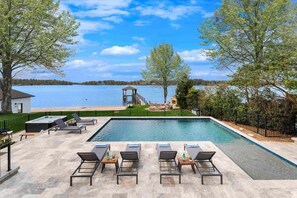House, Multiple Beds (Keenan Beach w/Beach, Heated Pool & G) | Pool | Seasonal outdoor pool, a heated pool - Keenan Beach W/beach, Heated Pool & Game Room (Mooresville)
