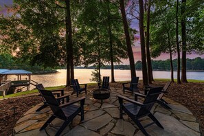 House, Multiple Beds (Grand Bay w/Hot Tub, 440' Shoreline &) | Terrace/patio - Grand Bay W/hot Tub, 440' Shoreline & Optional Boat Rental (Mooresville)