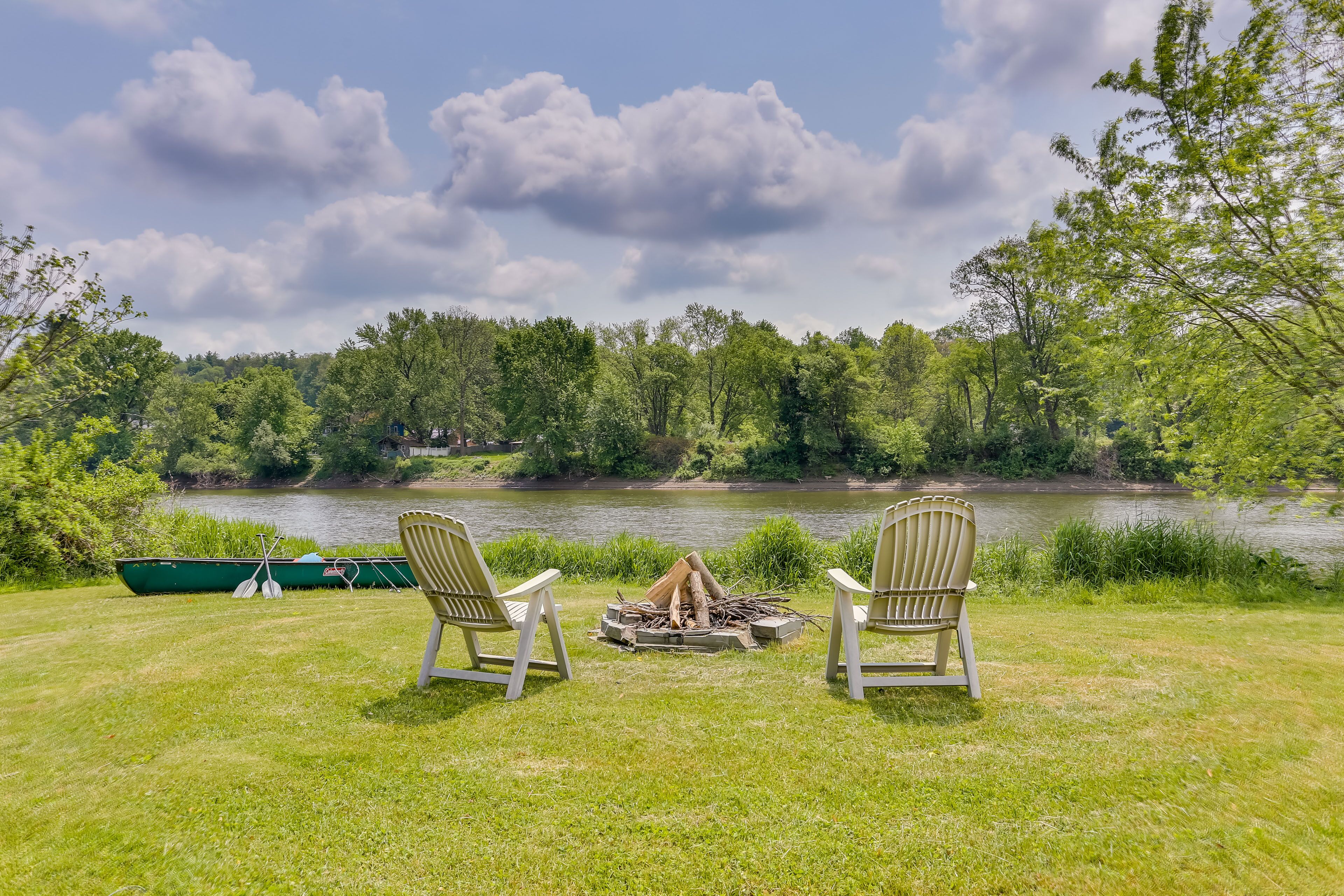 Waterfront Afton Retreat w/ Deck, Firepit, Canoe