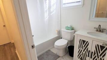 Hair dryer, towels