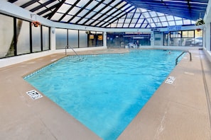Indoor pool, a heated pool