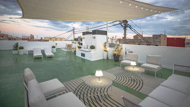 Terrace/patio - NEW renovated room in Malvarrosa Beach (No A/C) (Valencia)