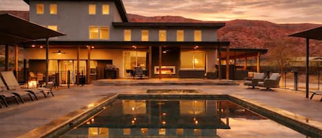 A heated pool