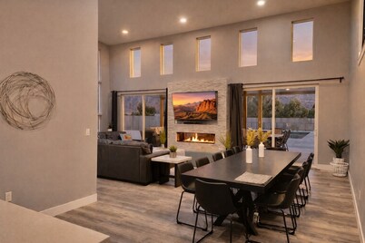 Exclusive Retreats Desert Panorama with Private Pool, Hot Tub, Bocce Court