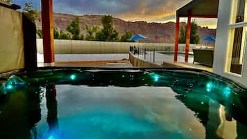 Una piscina riscaldata