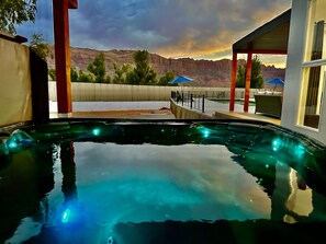 A heated pool