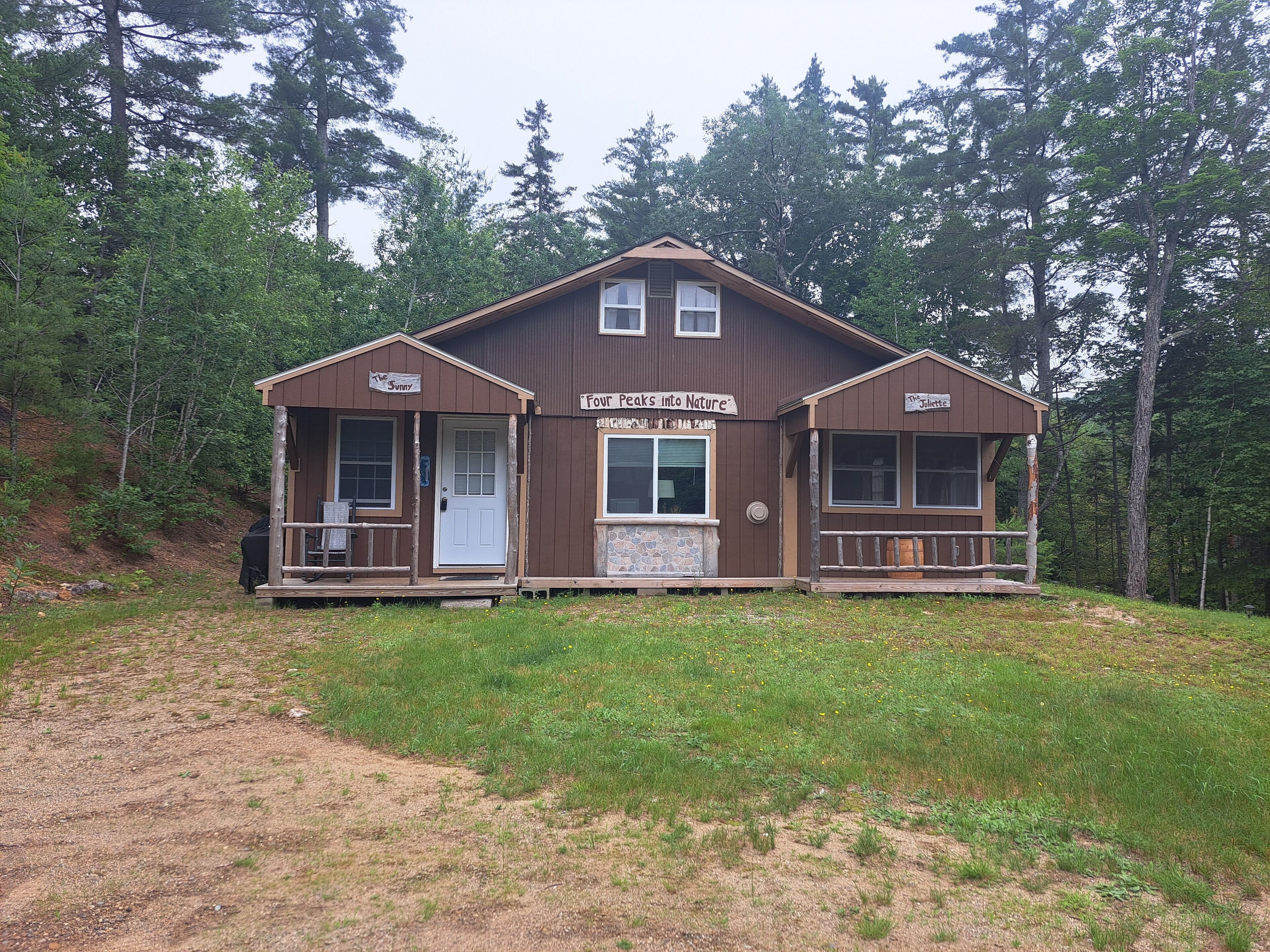 Cozy cabin nestled on 20 private acres, hiking trail and pet friendly.
