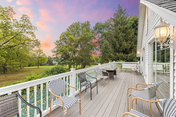 Welcome to your private lakeside paradise two spacious homes and breathtaking views that will keep you coming back!