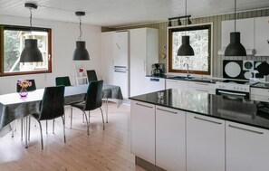 Kühlschrank, Mikrowelle, Herdplatte, Geschirrspüler