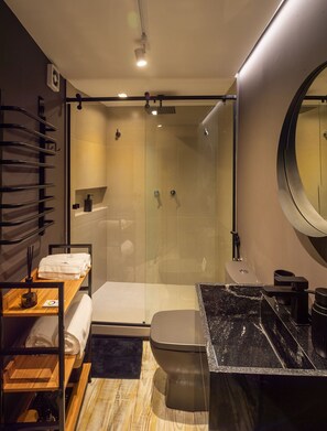 Cabane Lune de Miel, bain à remous, vue montagne | Salle de bain