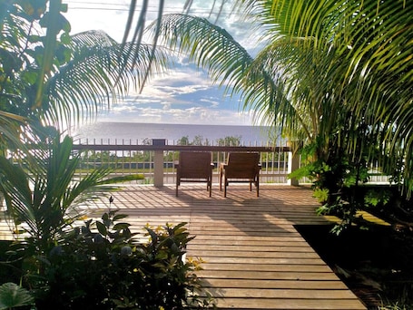 Land view from property. Blue Lizard House