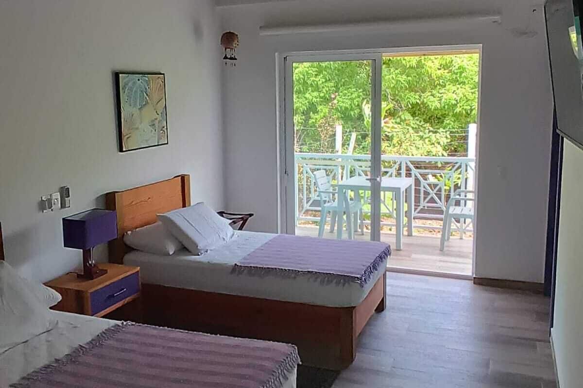 1 bedroom, hypo-allergenic bedding, down duvets, minibar