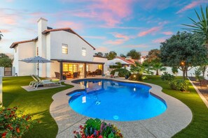 Una piscina riscaldata