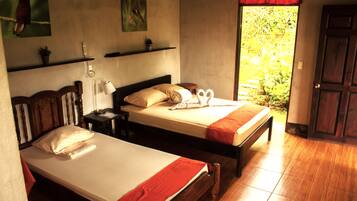 Comfort Cabin, 1 Bedroom | 1 bedroom, down comforters, desk, laptop workspace