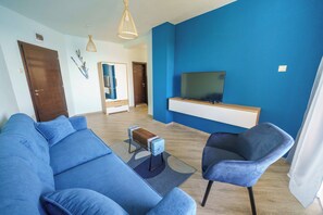 Deluxe Suite, Sea View | Living area - DOLPHIN BAY BOUTIQUE COMPLEX Sozopol (Sozopol)