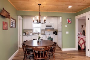 Cabin, Multiple Beds, Fireplace | Dining