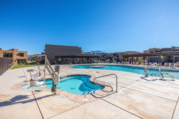 Townhome, Multiple Beds (1 Top Ledge) | Pool | A heated pool