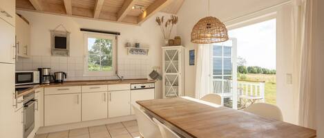 Oven, stovetop, dishwasher, coffee/tea maker