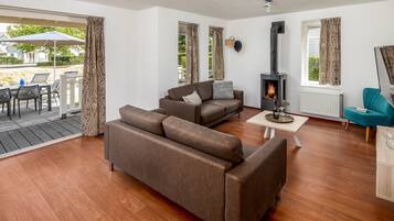 TV connectée, cheminée