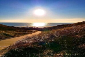 Vlak bij het strand