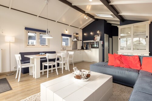 Modern chalet near Lake Sneek