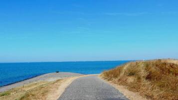 Vlak bij het strand