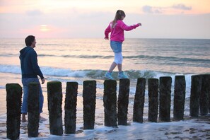 Vlak bij het strand