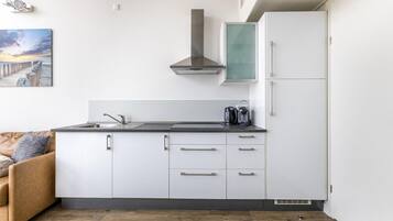 Frigorífic, microones, placa de cuina i cafetera i tetera