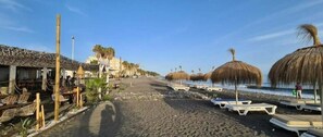 En la playa 