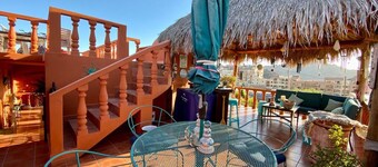 Ocean view 4BR villa with private pool, pickleball court, palapa-bar & firepit