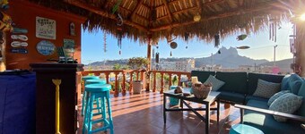 Ocean view 4BR villa with private pool, pickleball court, palapa-bar & firepit