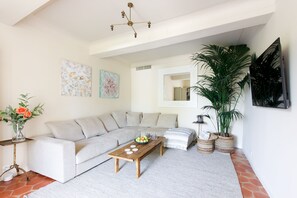 TV connectée, cheminée